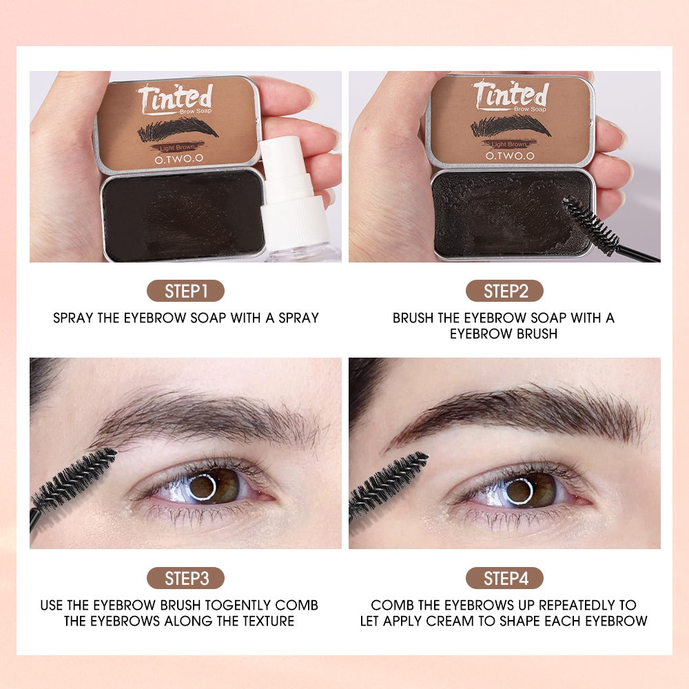 O.TWO.O Cera Modeladora/ sabão de sobrancelha com cor 02 LIGHT BROWN - EhbonitoshopMoz