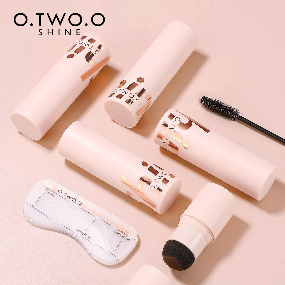 O.TWO.O Pó de Sobrancelha Multi Uso KIT - 02 DARK COFFEE BROWN - EhbonitoshopMoz
