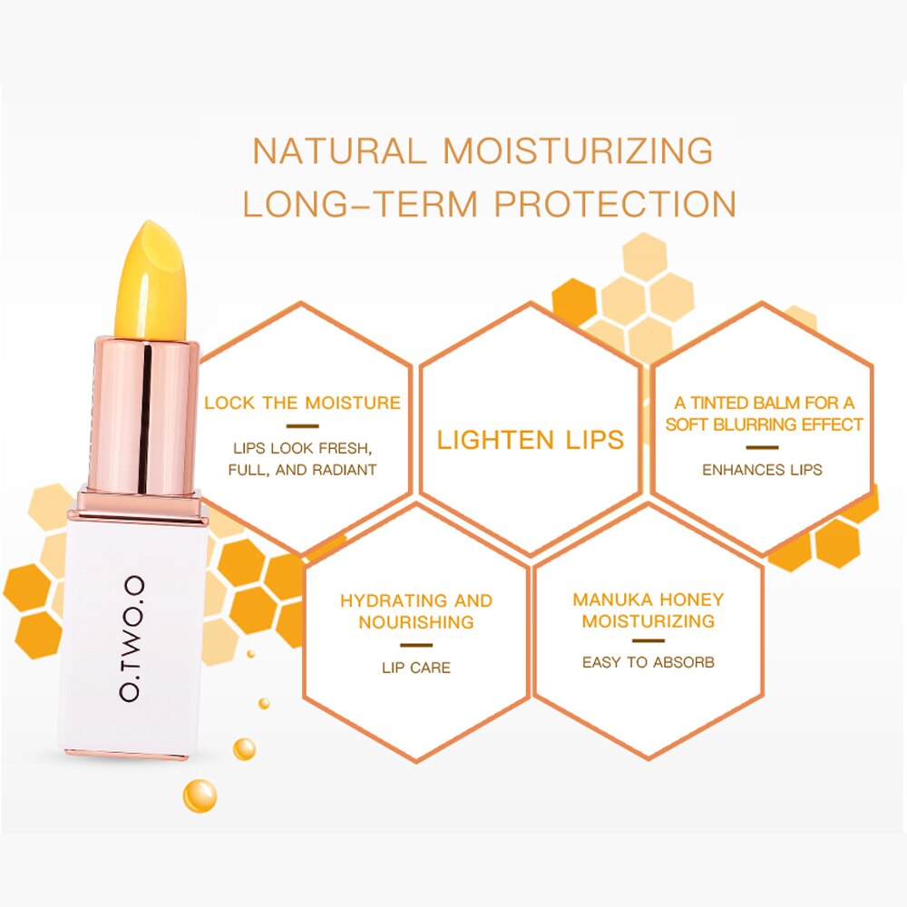 O.TWO.O Batom de Cieiro / Lip Balm - Batom para Lábios secos - NATURAL