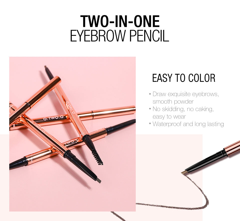 O.TWO.O Lápis de Sobrancelha 2 em 1 - 06 DARK BROWN - EhbonitoshopMoz