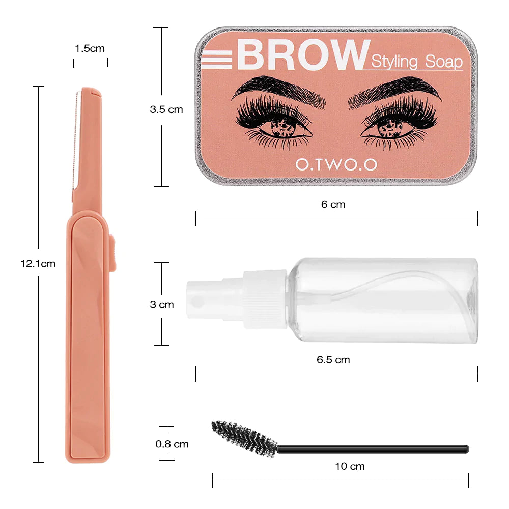O.TWO.O Cera Modeladora/ sabão de sobrancelha com cor 03 BROWN - EhbonitoshopMoz