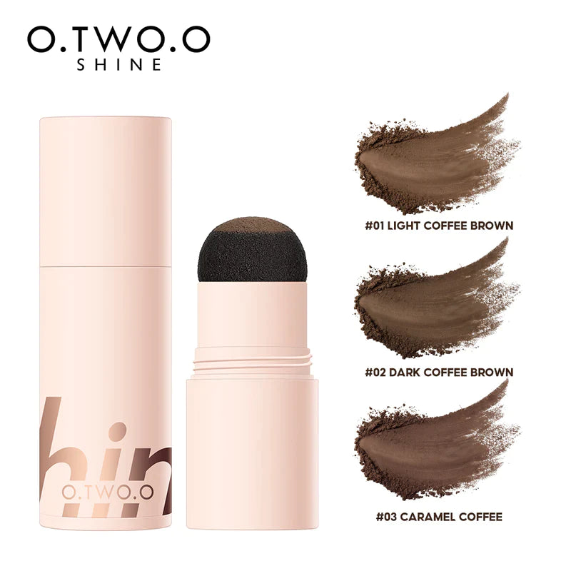 O.TWO.O Pó de Sobrancelha Multi Uso KIT - 02 DARK COFFEE BROWN - EhbonitoshopMoz