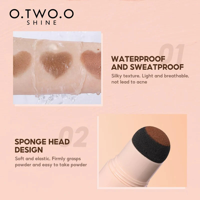 O.TWO.O Pó em Stick de Sobrancelha Multi Uso KIT - 01 LIGHT COFFEE BROWN