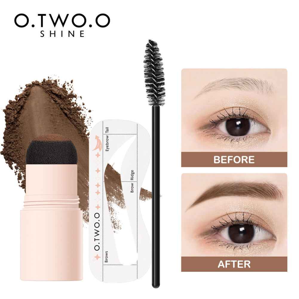 O.TWO.O Pó de Sobrancelha Multi Uso KIT - 02 DARK COFFEE BROWN - EhbonitoshopMoz