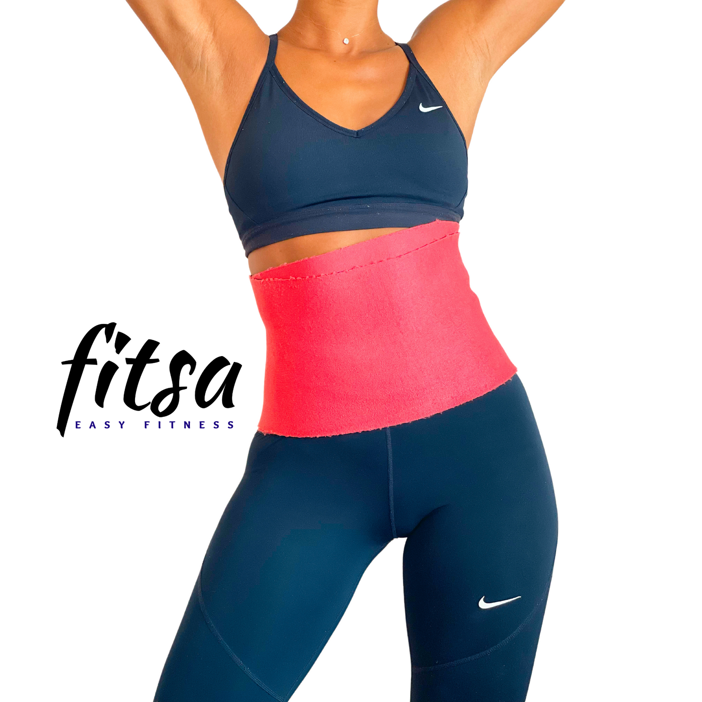 Cinta sauna ajustável com Velcro