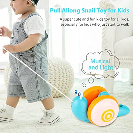 Caracol com música e luzes de fio para puxar - EhbonitoshopMoz