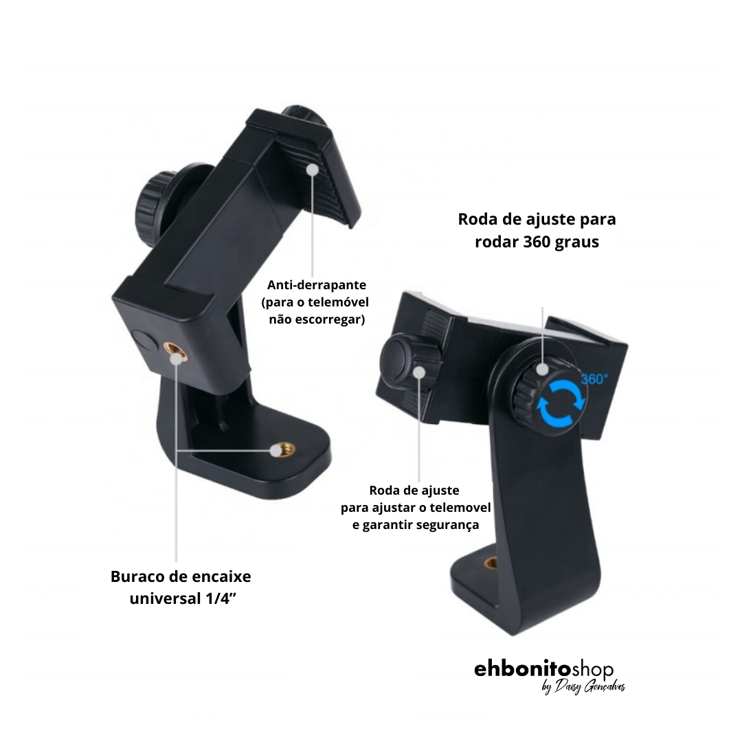 ADAPTADOR DE TELEMÓVEL PARA TRIPÉ - EhbonitoshopMoz