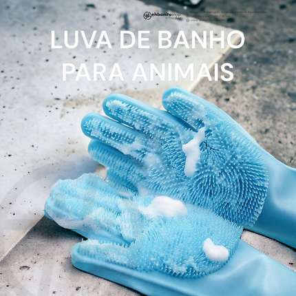MOCHA - LUVA DE SILICONE PARA BANHO DE ANIMAIS - EhbonitoshopMoz