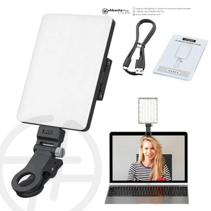 Lâmpada portátil para selfies com clip - EhbonitoshopMoz