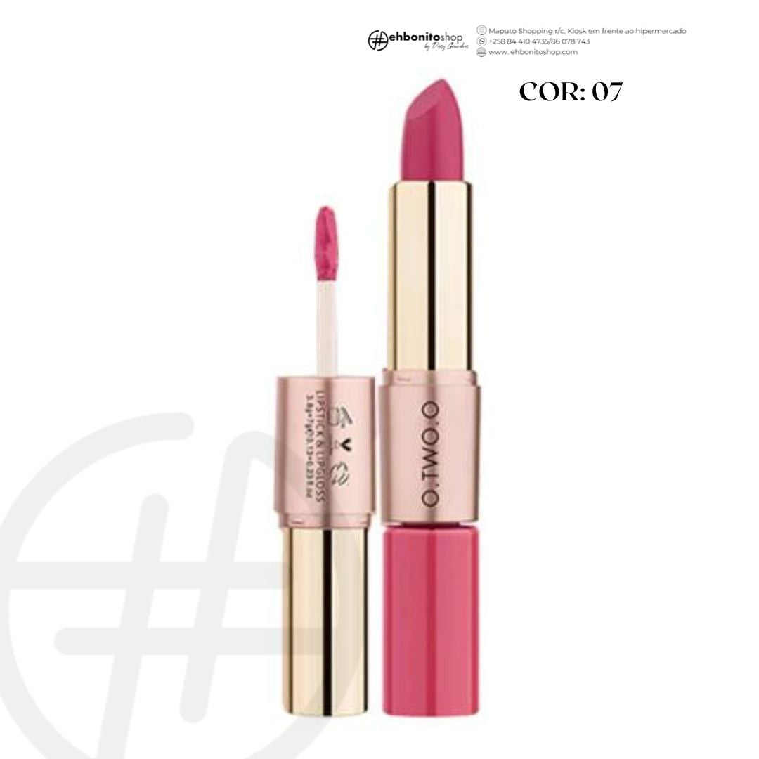 O.TWO.O Matte Lipstick e Liquid Lipstick 2 EM 1 - k