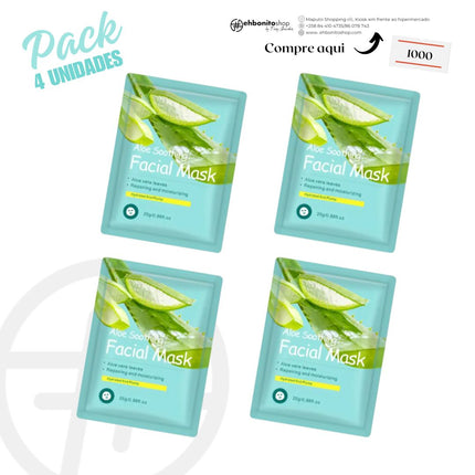 Máscara Facial em folha de Aloe vera - EhbonitoshopMoz