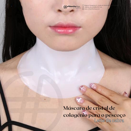 Máscara de Cristal de Colagénio para o pescoço Leite de Cabra - EhbonitoshopMoz