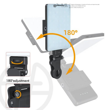 Lâmpada portátil para selfies com clip - EhbonitoshopMoz