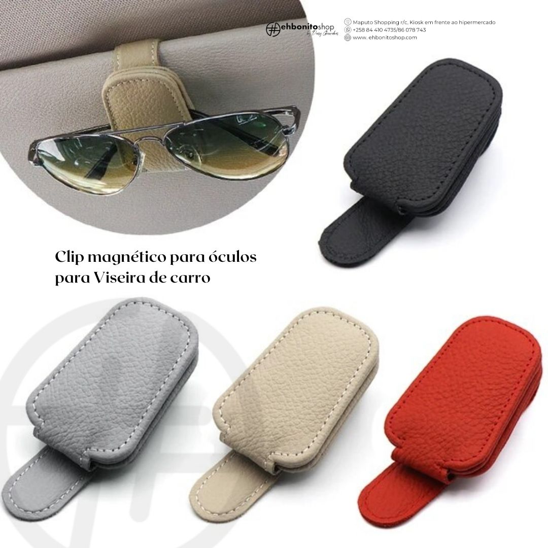 Clip magnético para óculos para Viseira de carro