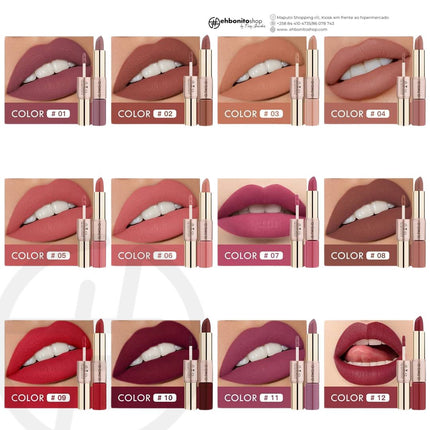 O.TWO.O Matte Lipstick e Liquid Lipstick 2 EM 1 - k - EhbonitoshopMoz