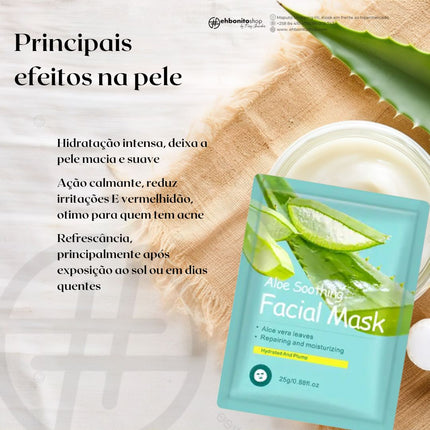 Máscara Facial em folha de Aloe vera - EhbonitoshopMoz
