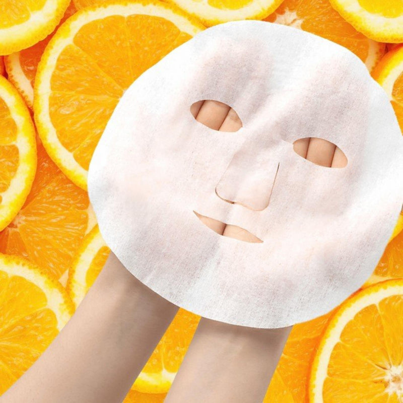 Máscara Facial em folha de Laranja Vitamina C