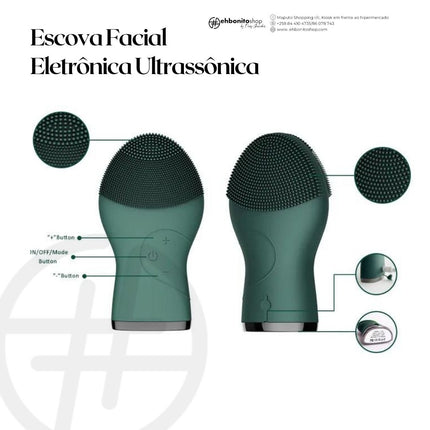 Escova Facial Eletrônica Ultrassônica - EhbonitoshopMoz