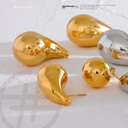 GOTA - BRINCO banhado a ouro de 18k - EhbonitoshopMoz