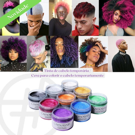 TINTA TEMPORÁRIA DE CABELO EM CREME / CERA PARA COLORIR CABELO TEMPORARIAMENTE - EhbonitoshopMoz