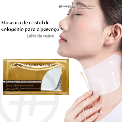 Máscara de Cristal de Colagénio para o pescoço Leite de Cabra - EhbonitoshopMoz