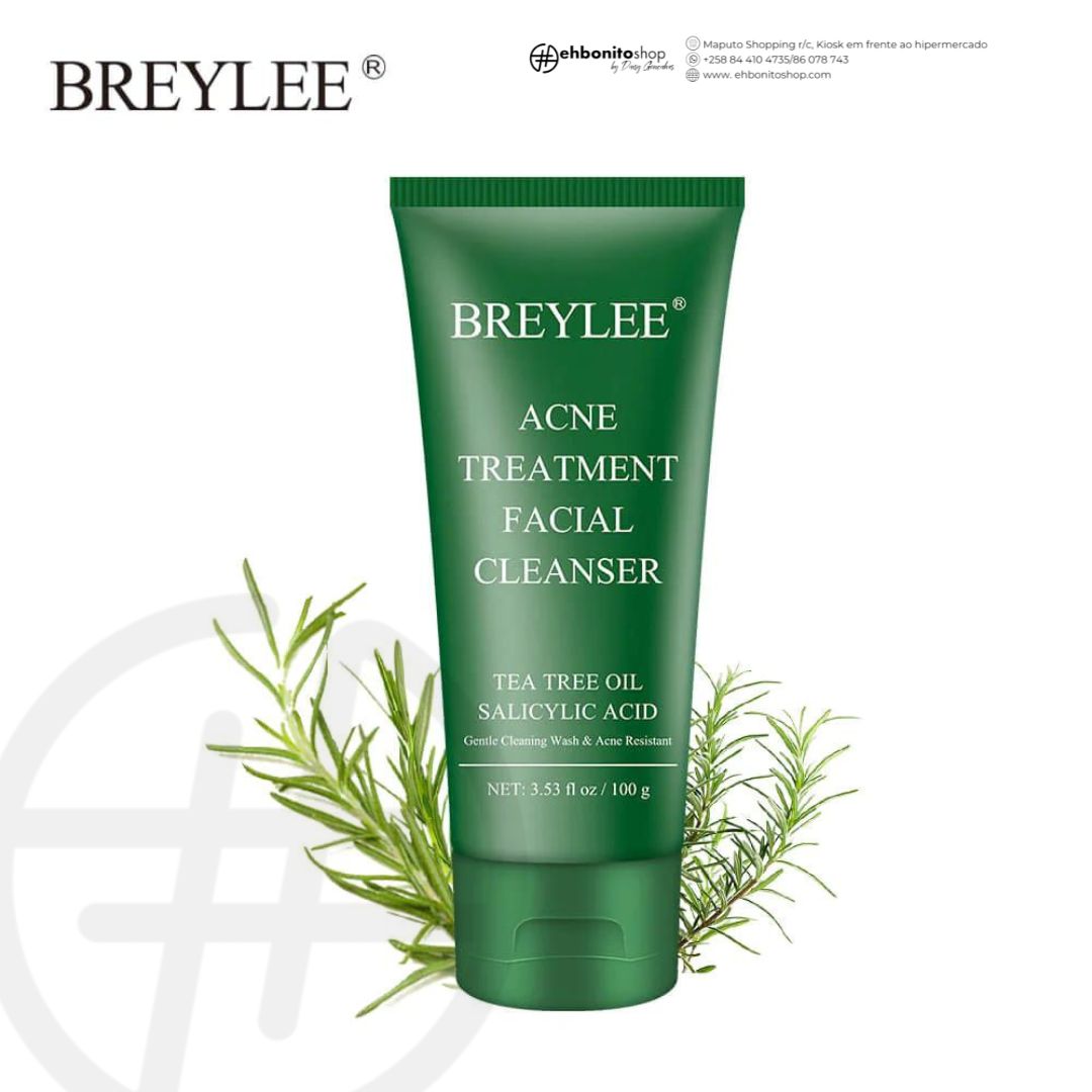 Espuma de limpeza Facial para Tratamento de Acne - Breylee