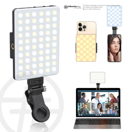 Lâmpada portátil para selfies com clip - EhbonitoshopMoz