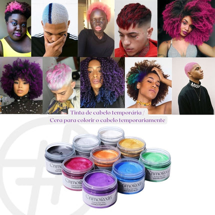 TINTA TEMPORÁRIA DE CABELO EM CREME / CERA PARA COLORIR CABELO TEMPORARIAMENTE - EhbonitoshopMoz