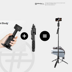 COMBO: selfie stick+tripé com suporte de telemovel com rastreamento facial