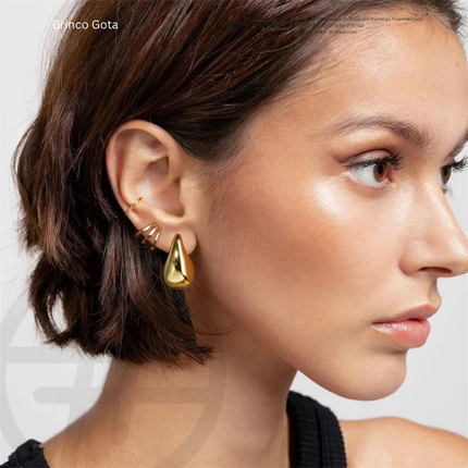 GOTA - BRINCO banhado a ouro de 18k - EhbonitoshopMoz