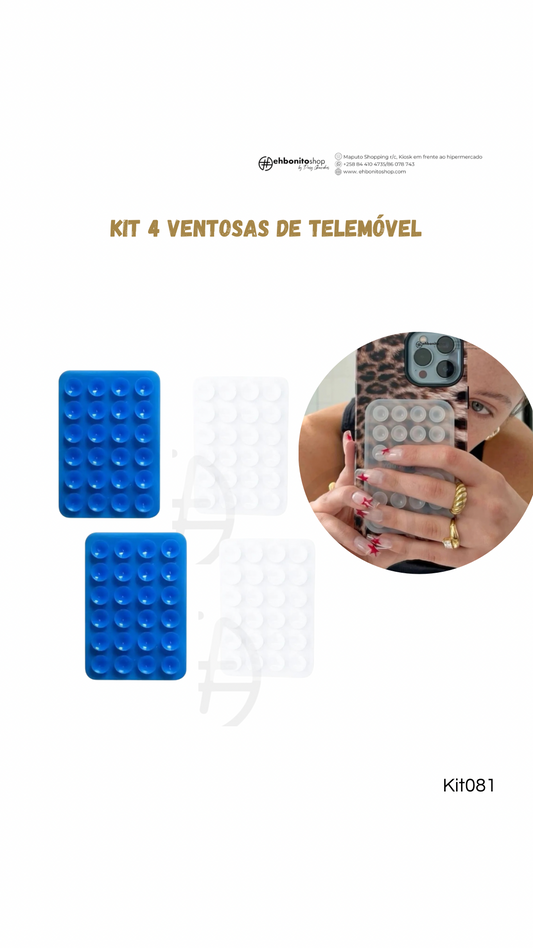 Kit Ventosas de telemóvel