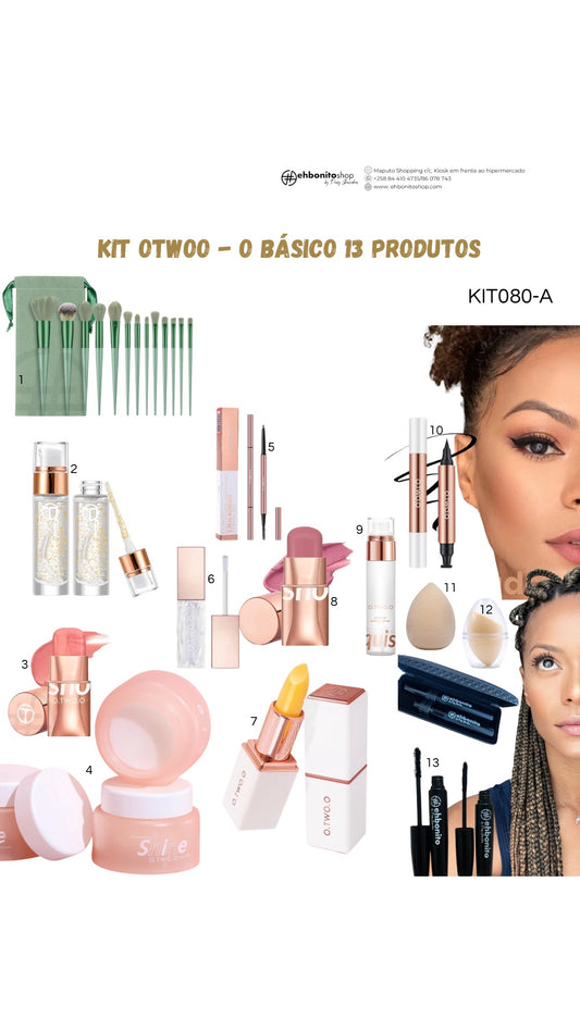 Kit Otwoo Maquiagem Lizete : O Básico - 13 produtos
