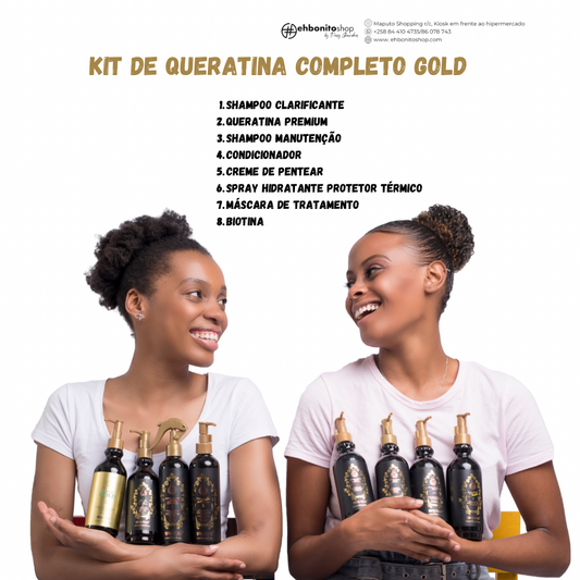 Kit Queratina Completo Gold