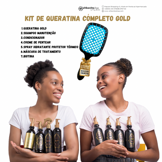 Kit Protech Queratina Completo Gold