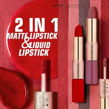 O.TWO.O Matte Lipstick e Liquid Lipstick 2 EM 1 - k - EhbonitoshopMoz