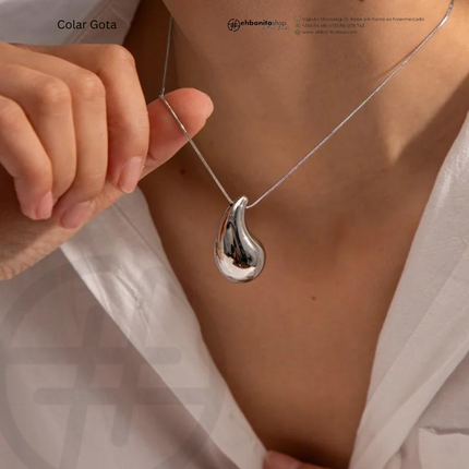 GOTA - COLAR com banho de ouro 18k - EhbonitoshopMoz