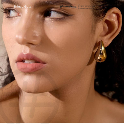 GOTA - BRINCO banhado a ouro de 18k - EhbonitoshopMoz