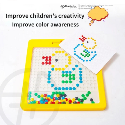 Quadro de Desenho Magnético – Educativo, Seguro e Perfeito para Viagens - EhbonitoshopMoz
