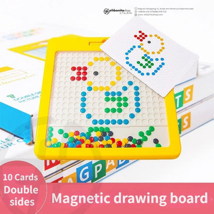 Quadro de Desenho Magnético – Educativo, Seguro e Perfeito para Viagens - EhbonitoshopMoz