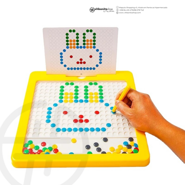 Quadro de Desenho Magnético – Educativo, Seguro e Perfeito para Viagens - EhbonitoshopMoz