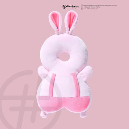 Mochila Protetor de Cabeça para Bebê, Almofada Protetora Macia e Respirável, Ajustável para as Costas e Cabeça do Bebê, Ideal para Idades de 4 a 24 Meses - EhbonitoshopMoz