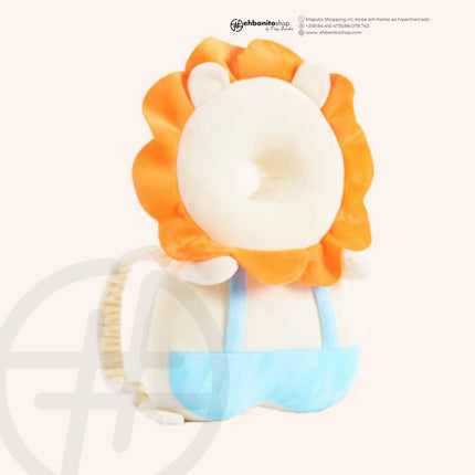Mochila Protetor de Cabeça para Bebê, Almofada Protetora Macia e Respirável, Ajustável para as Costas e Cabeça do Bebê, Ideal para Idades de 4 a 24 Meses - EhbonitoshopMoz