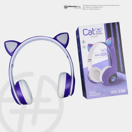 Fones de Ouvido de Gato sem Fio - EhbonitoshopMoz