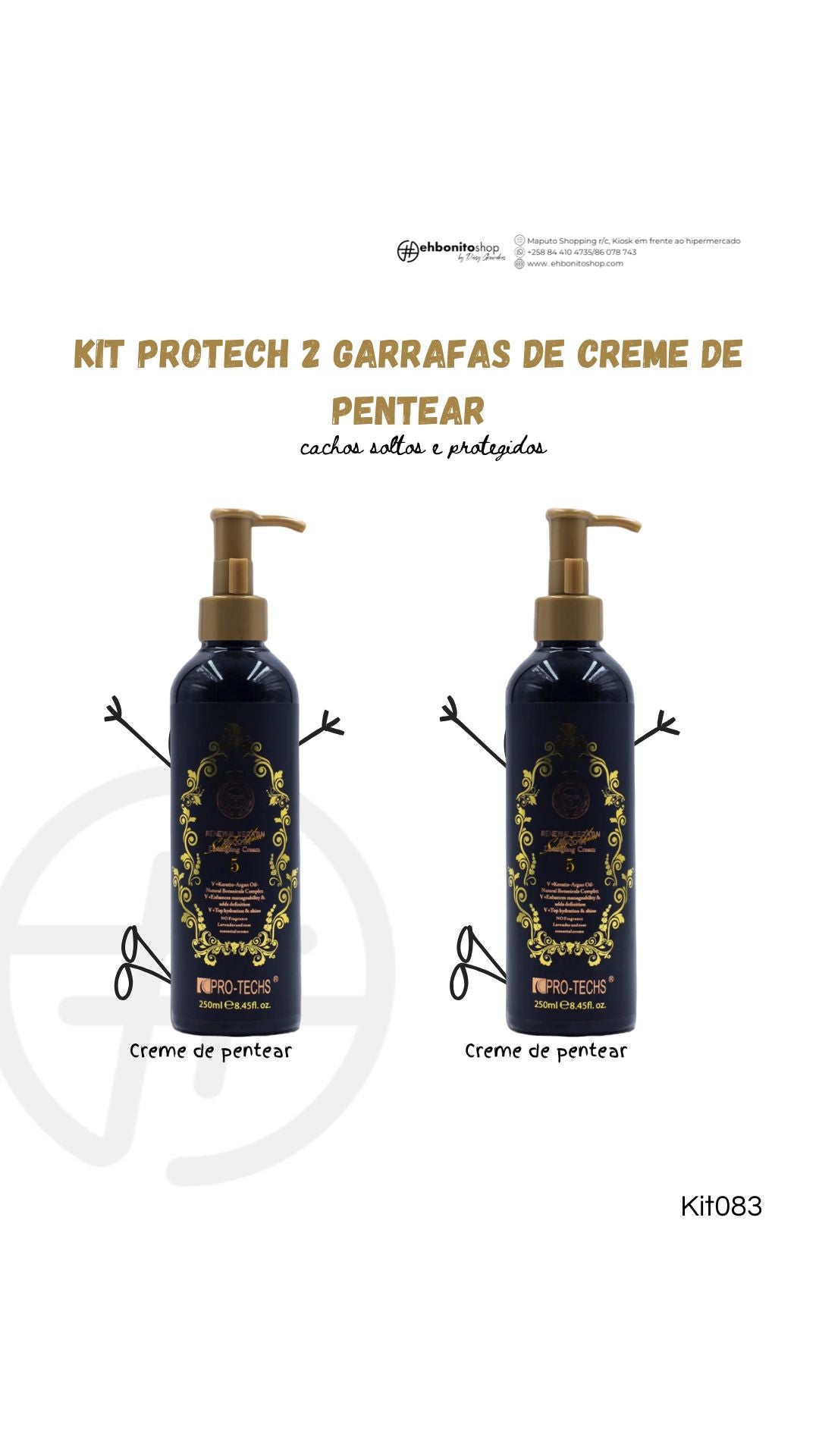 Kit Protech Creme de pentear Dose dupla