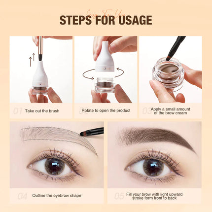 O.TWO.O Creme de Sobrancelha - 04 BLACK TEA COLOR - EhbonitoshopMoz