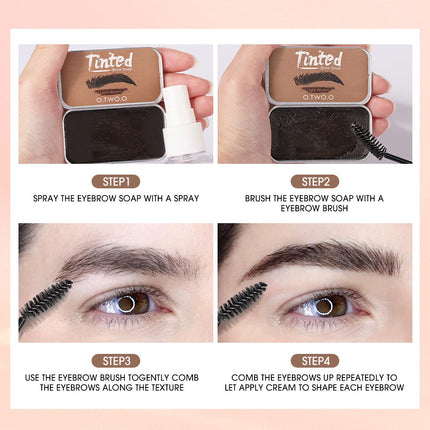 O.TWO.O Cera Modeladora/ sabão de sobrancelha com cor 02 LIGHT BROWN - EhbonitoshopMoz