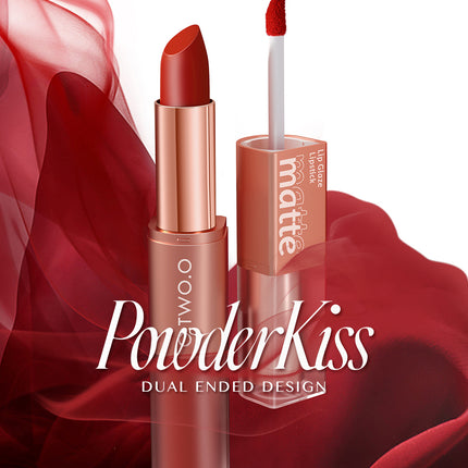 O.TWO.O Batom 2 em 1 Matte duas pontas Lip Glaze e Lipstick L07 - EhbonitoshopMoz