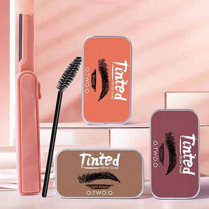 O.TWO.O Cera Modeladora/ sabão de sobrancelha com cor 02 LIGHT BROWN - EhbonitoshopMoz