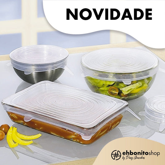 TAMPAS DE SILICONE - CONJUNTO DE 6 - EhbonitoShop EhbonitoShop